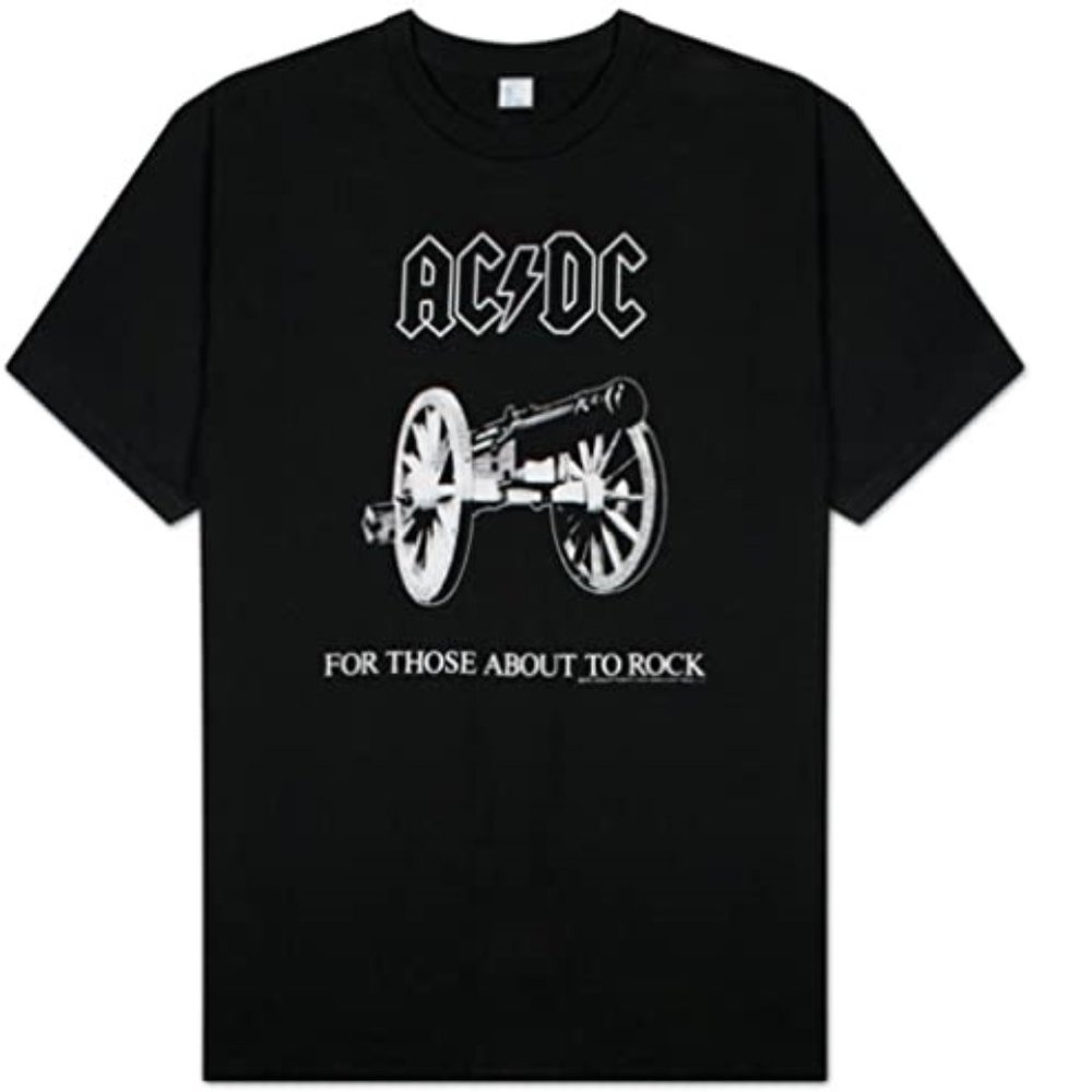 Juniors' AC🗲DC "For Those About To Rock" Cannon Tee